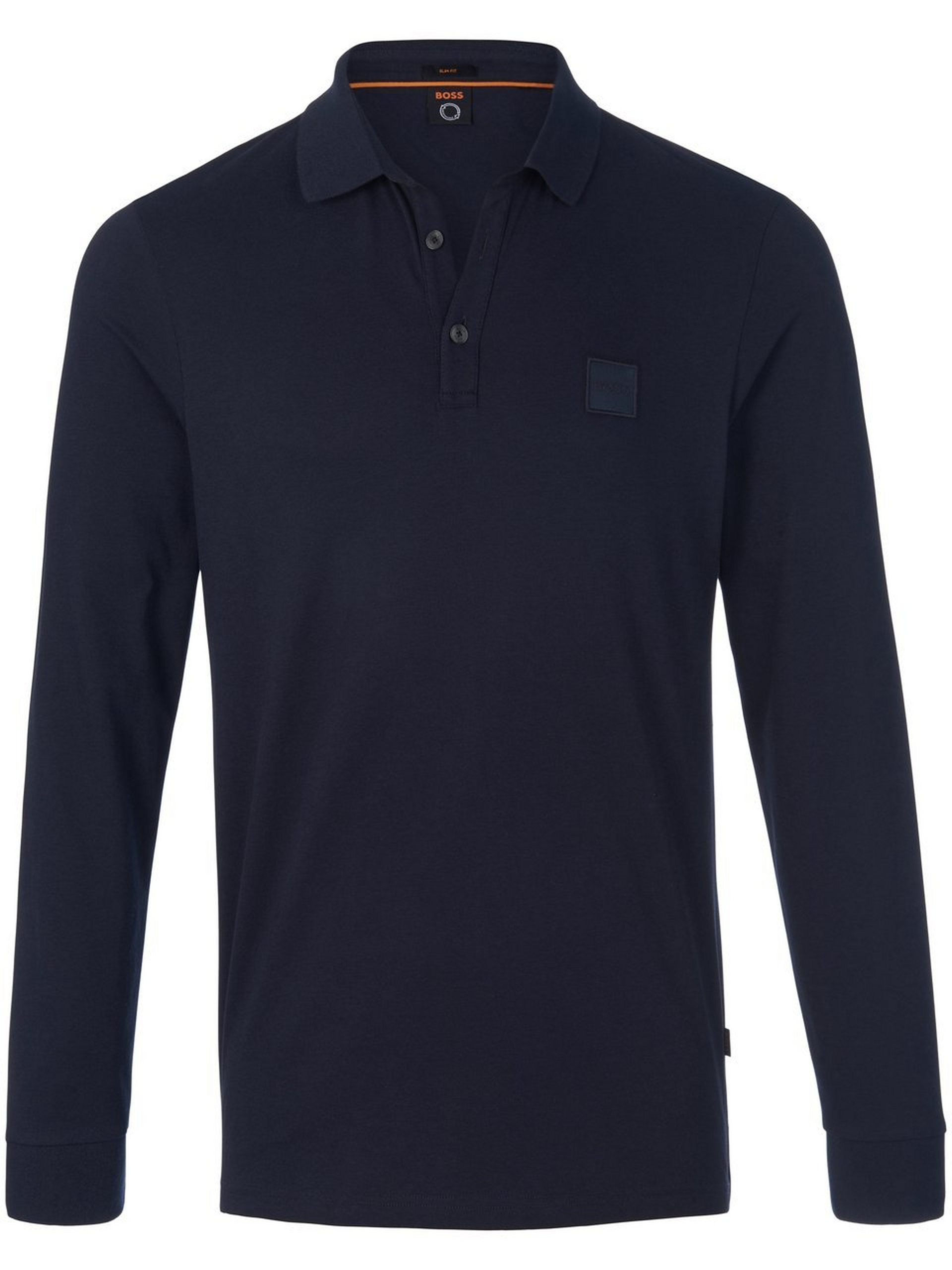 Poloshirt lange mouwen Van BOSS blauw