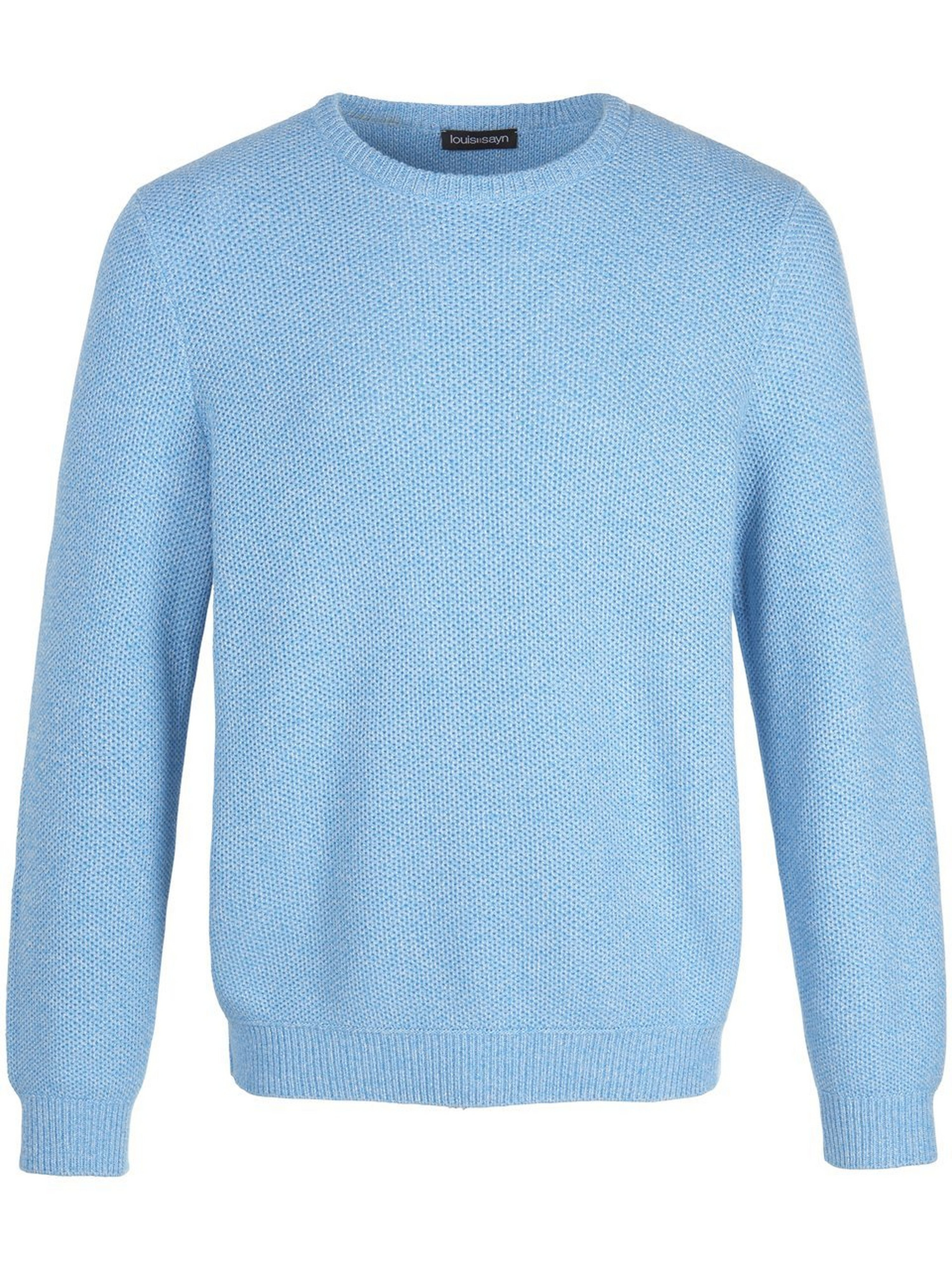 Trui 100% katoen ronde hals Van Louis Sayn blauw