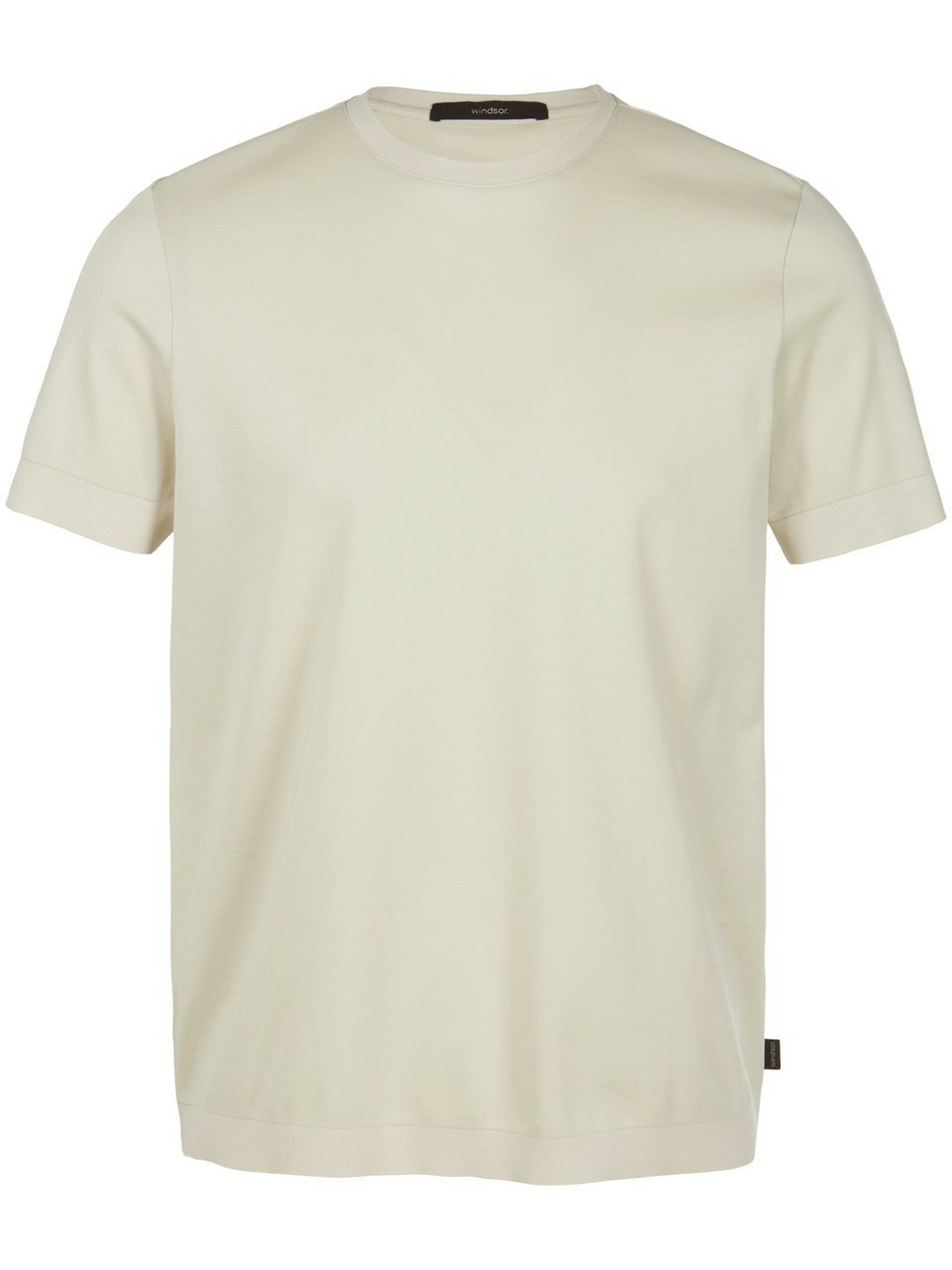 Shirt ronde hals 100% katoen Van Windsor beige