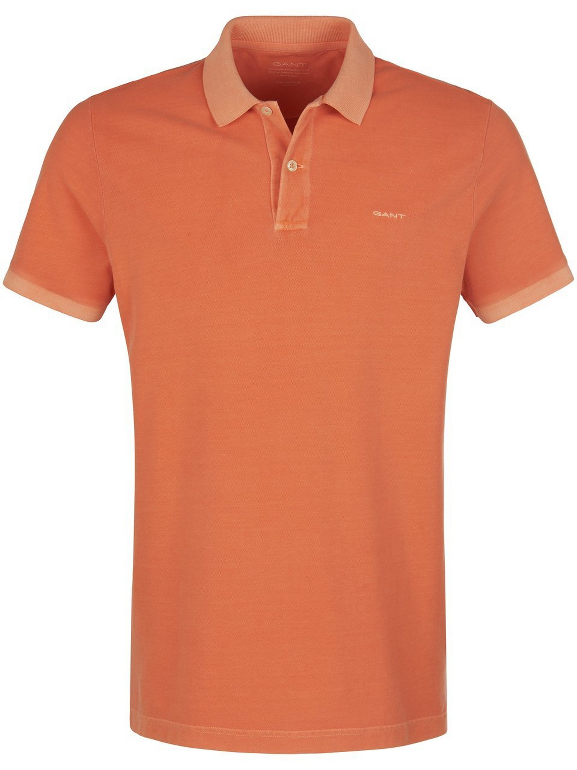 Poloshirt 100% katoen Van GANT oranje