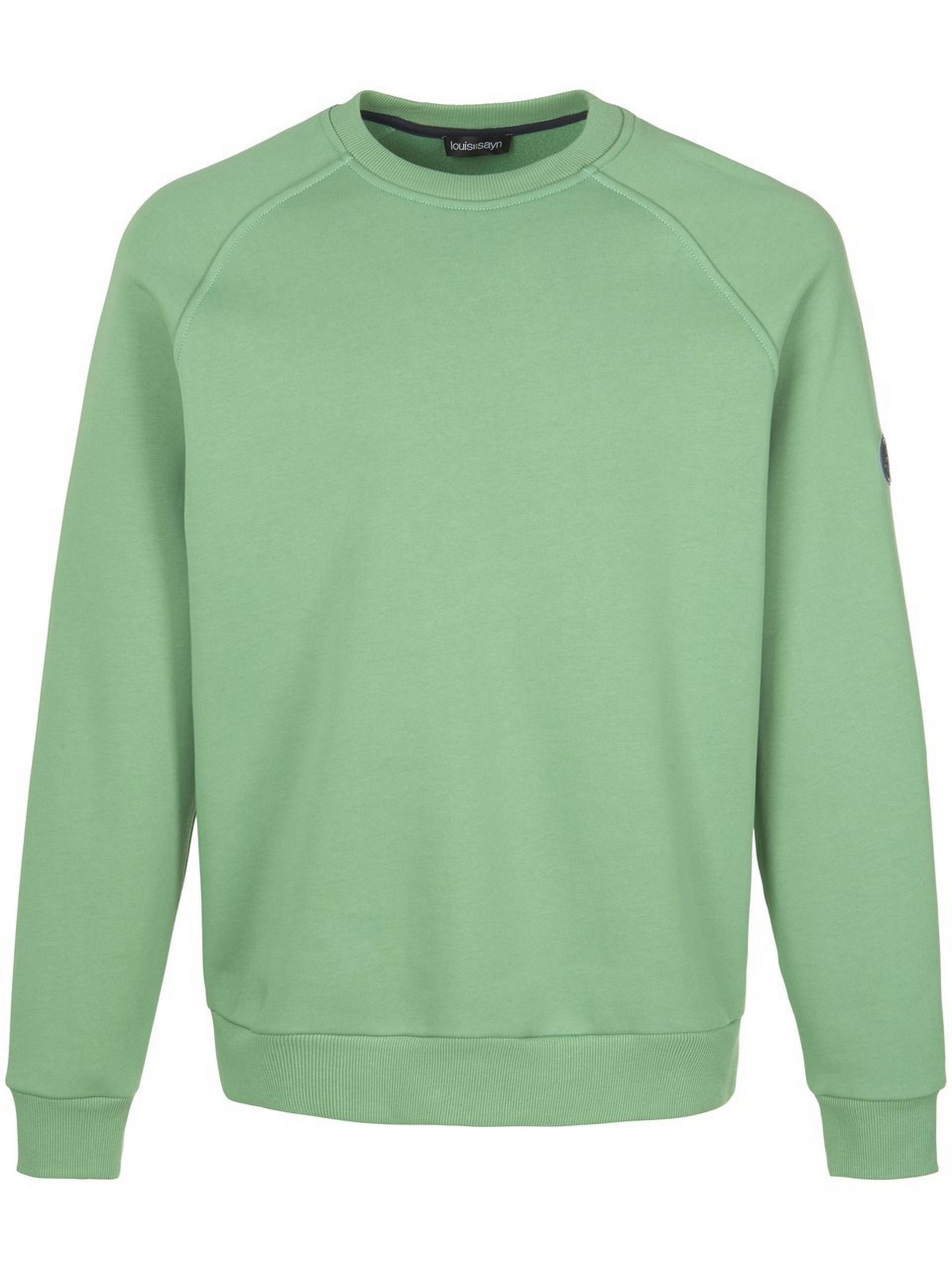Sweatshirt 100% katoen raglanmouwen Van Louis Sayn groen
