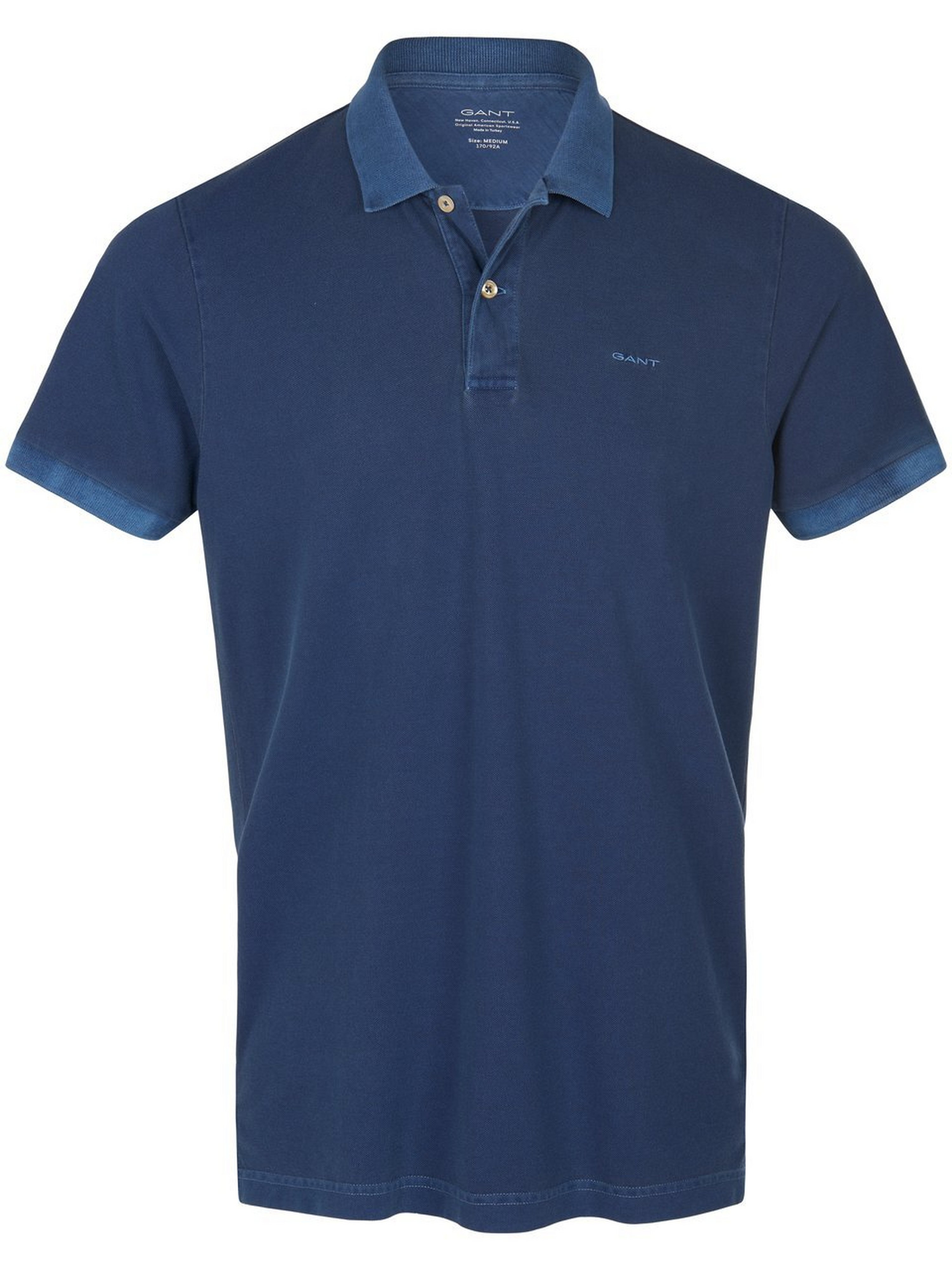 Poloshirt 100% katoen Van GANT blauw