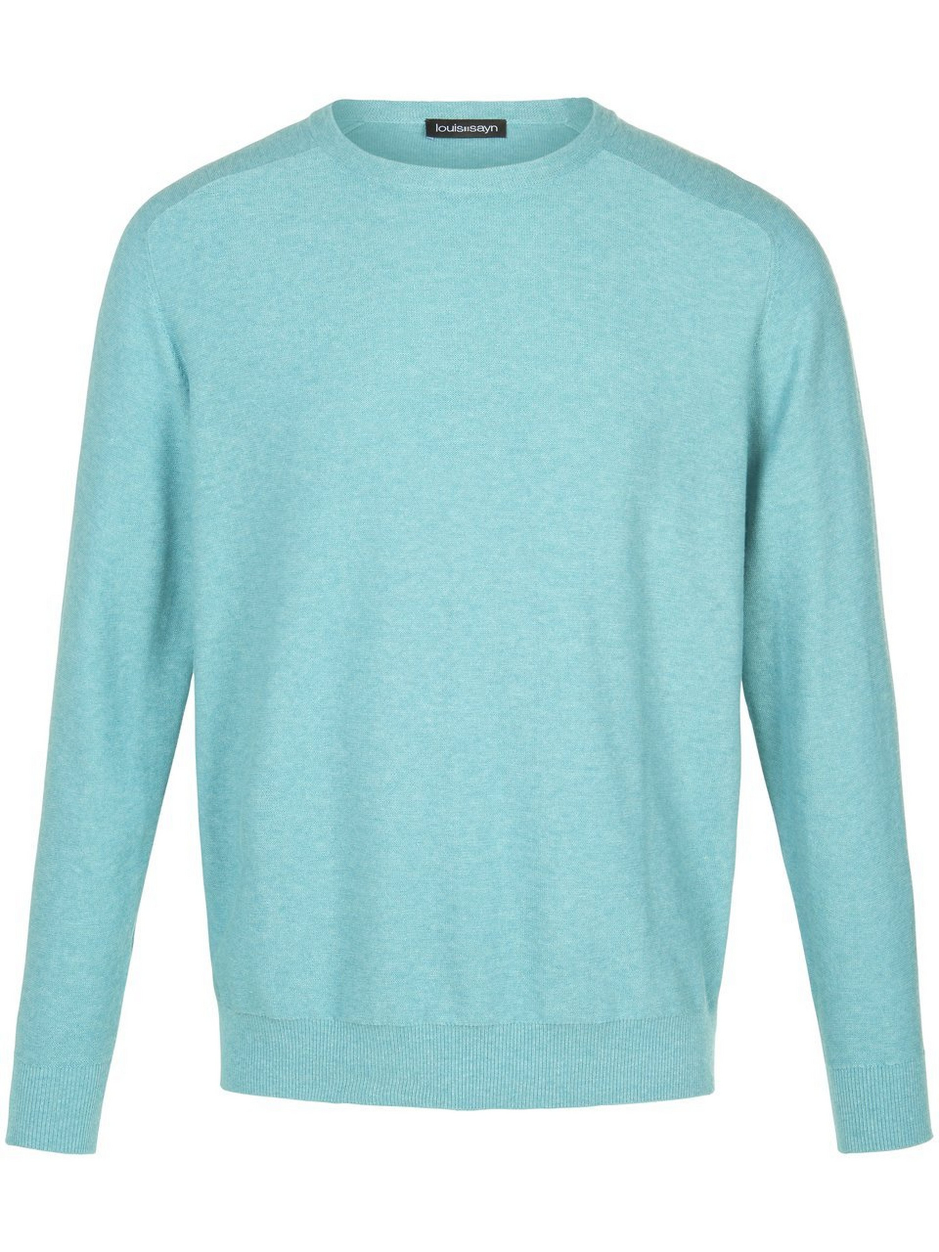 Trui ronde hals en lange raglanmouwen Van Louis Sayn turquoise