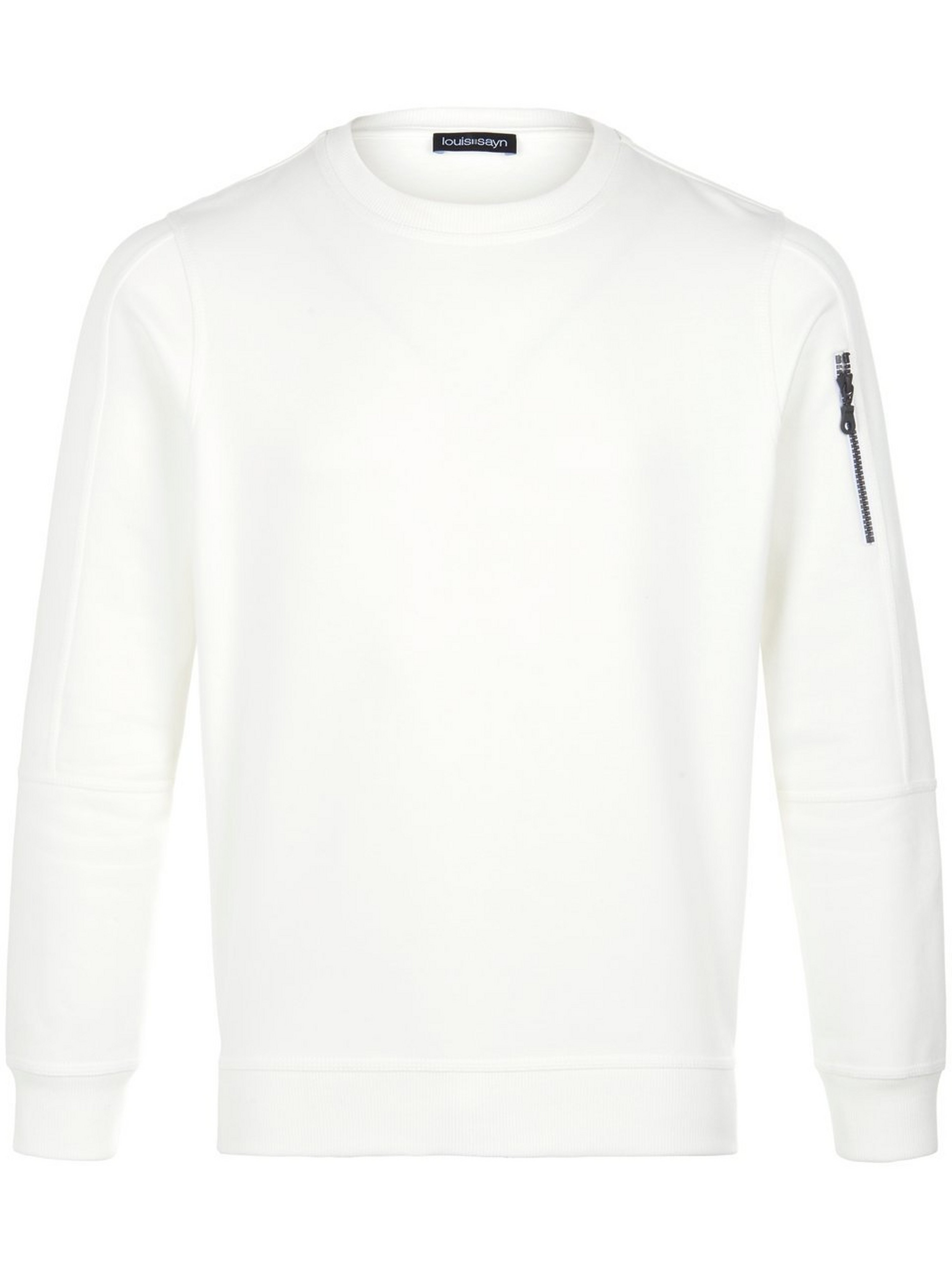 Sweatshirt 100% katoen Van Louis Sayn wit