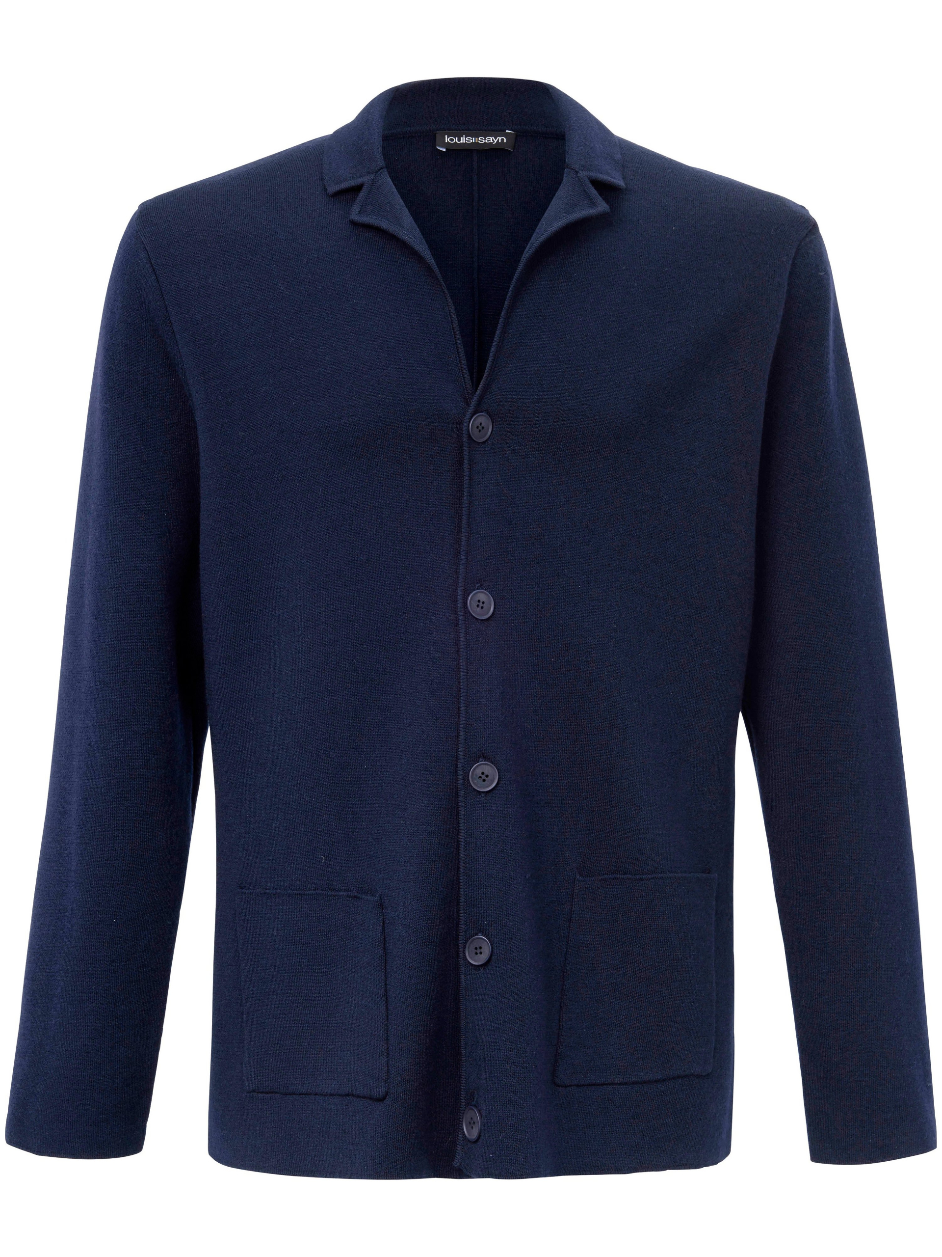 Tricotblazer reverskraag Van Louis Sayn blauw