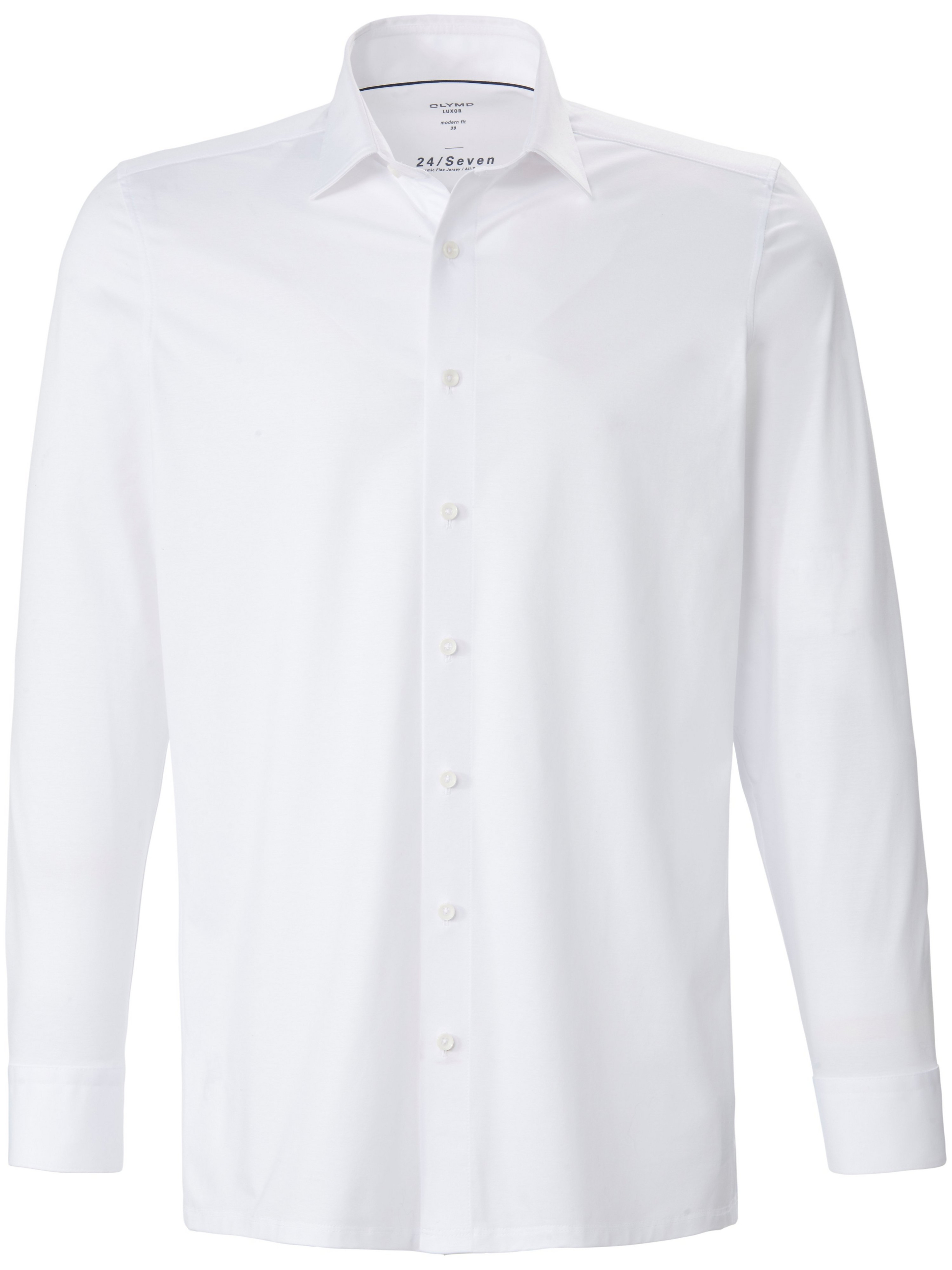 Overhemd jersey kentkraag Van Olymp Luxor wit