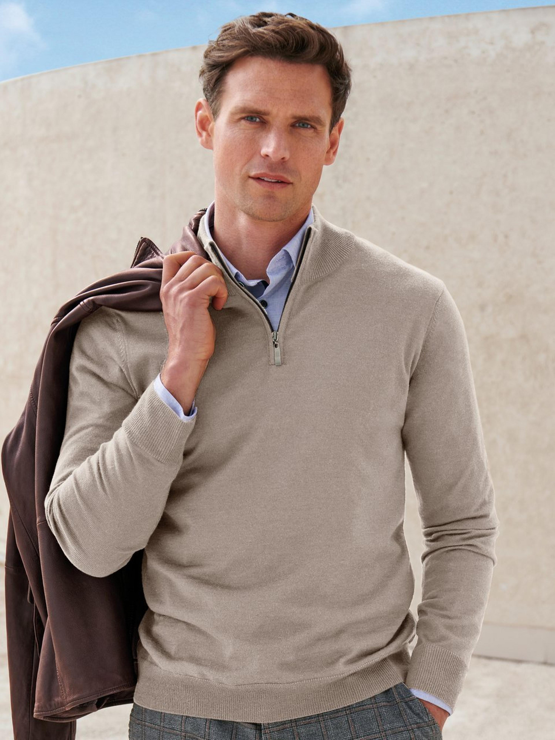 Gebreide trui lange mouwen Van Louis Sayn beige