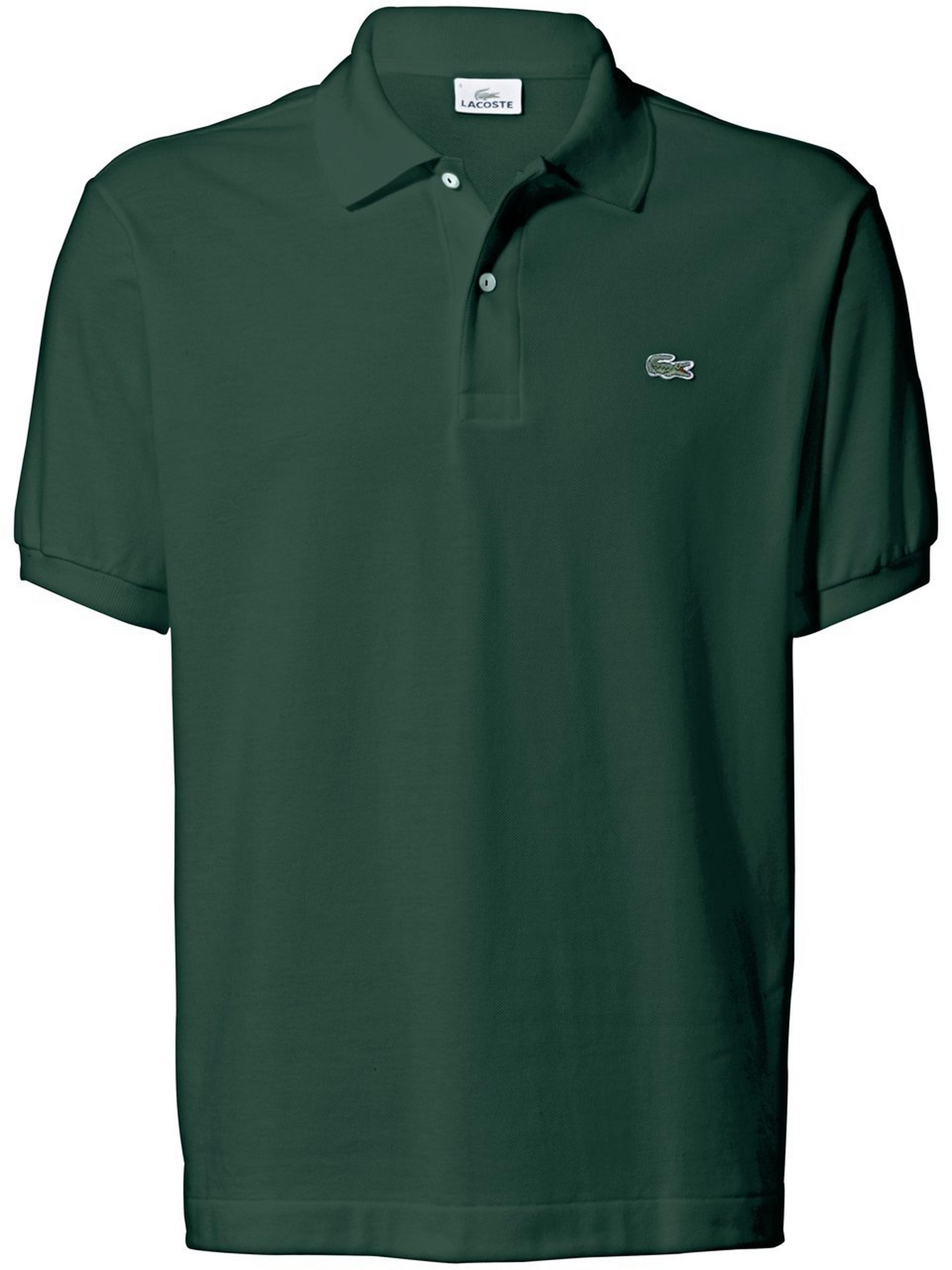 Poloshirt 100% katoen model L1212 Van Lacoste groen