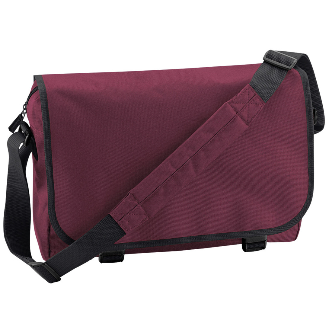 Bagbase Schoudertas - bordeaux rood - 41x31x12 cm - 15L - aktetas - volwassenen - polyester - school