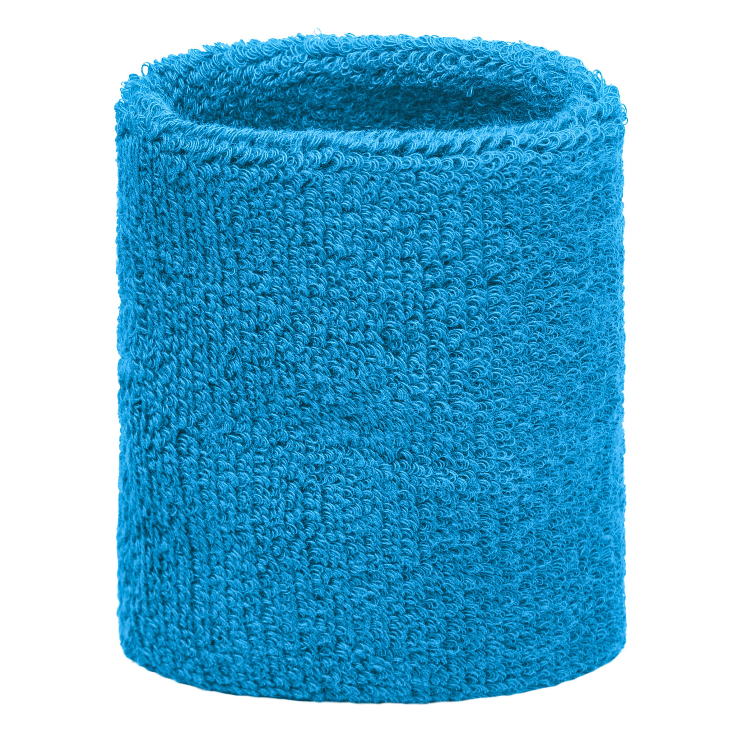 Turquoise blauw zweetbandje voor pols