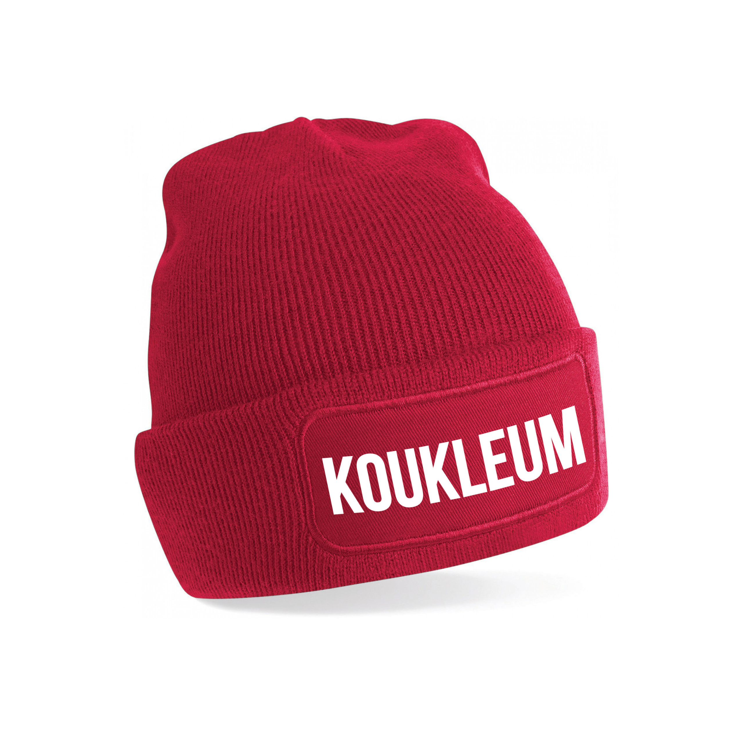 Bellatio Decorations Wintermuts - KOUKLEUM - unisex - one size - rood - damesmuts - herenmuts