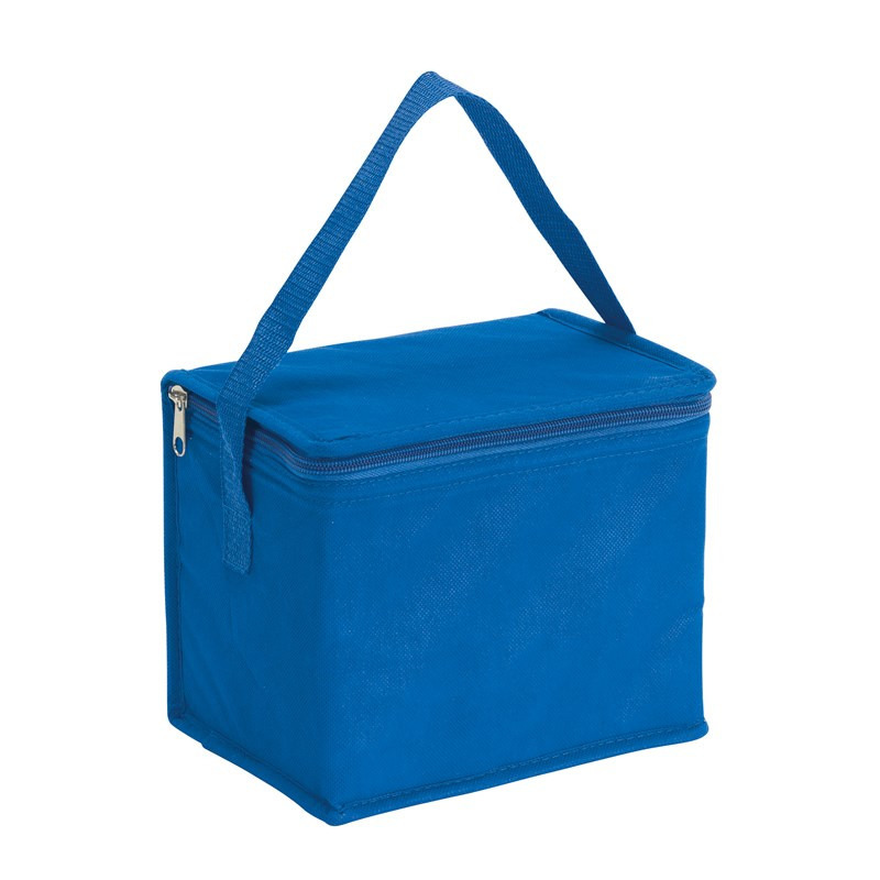 Kleine koeltas - lunch - blauw - 20x13x17 cm - 4.5L - sixpack