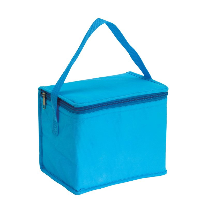 Kleine koeltas - lunch - lichtblauw - 20x13x17 cm - 4.5L - sixpack