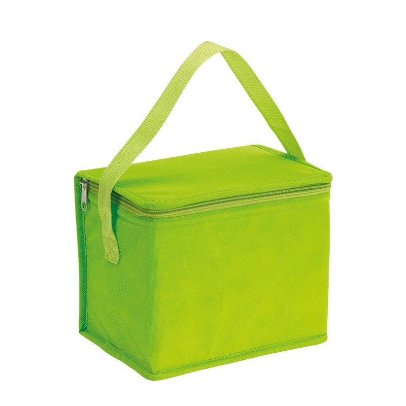 Kleine koeltas - lunch - groen - 20x13x17 cm - 4.5L - sixpack