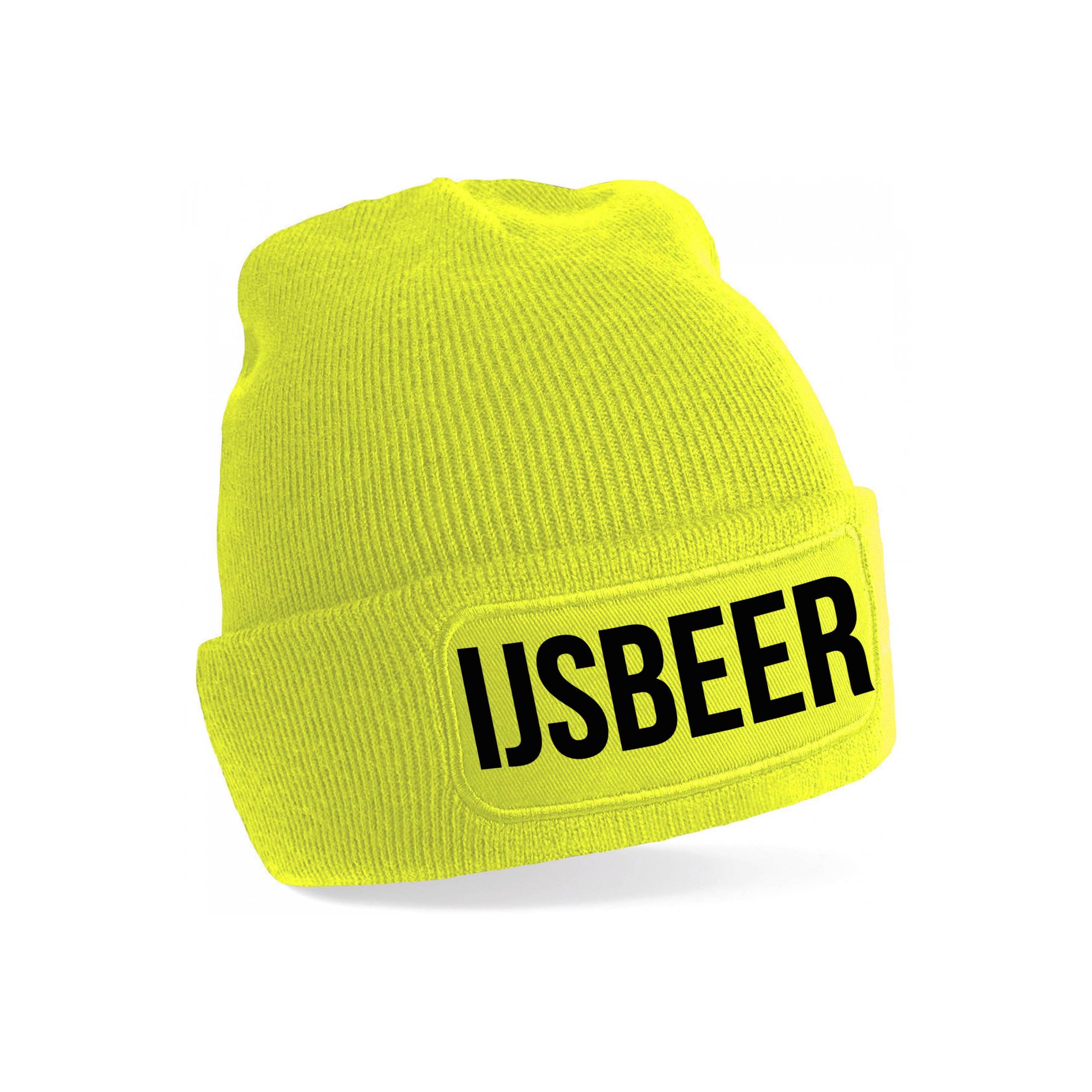 IJsbeer muts unisex one size - geel