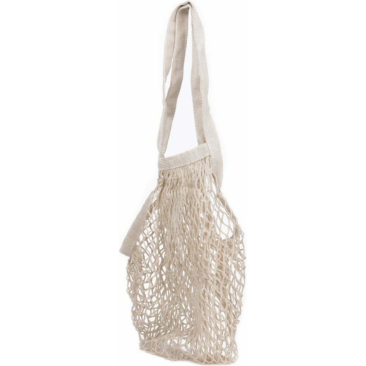 Benson Boodschappennetje - katoen - boodschappentas - compact en rekbaar - 37 cm