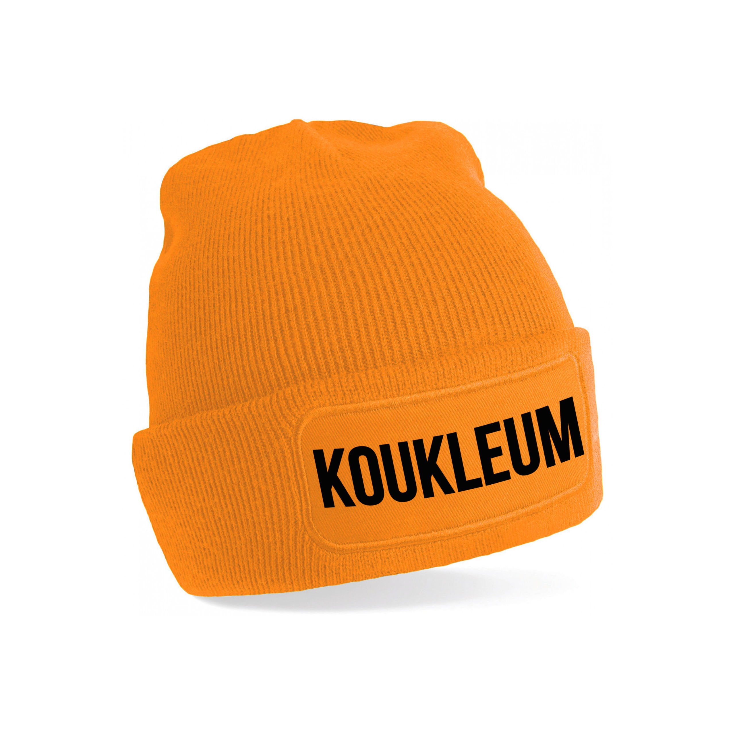 Bellatio Decorations Wintermuts - KOUKLEUM - unisex - one size - oranje - damesmuts - herenmuts