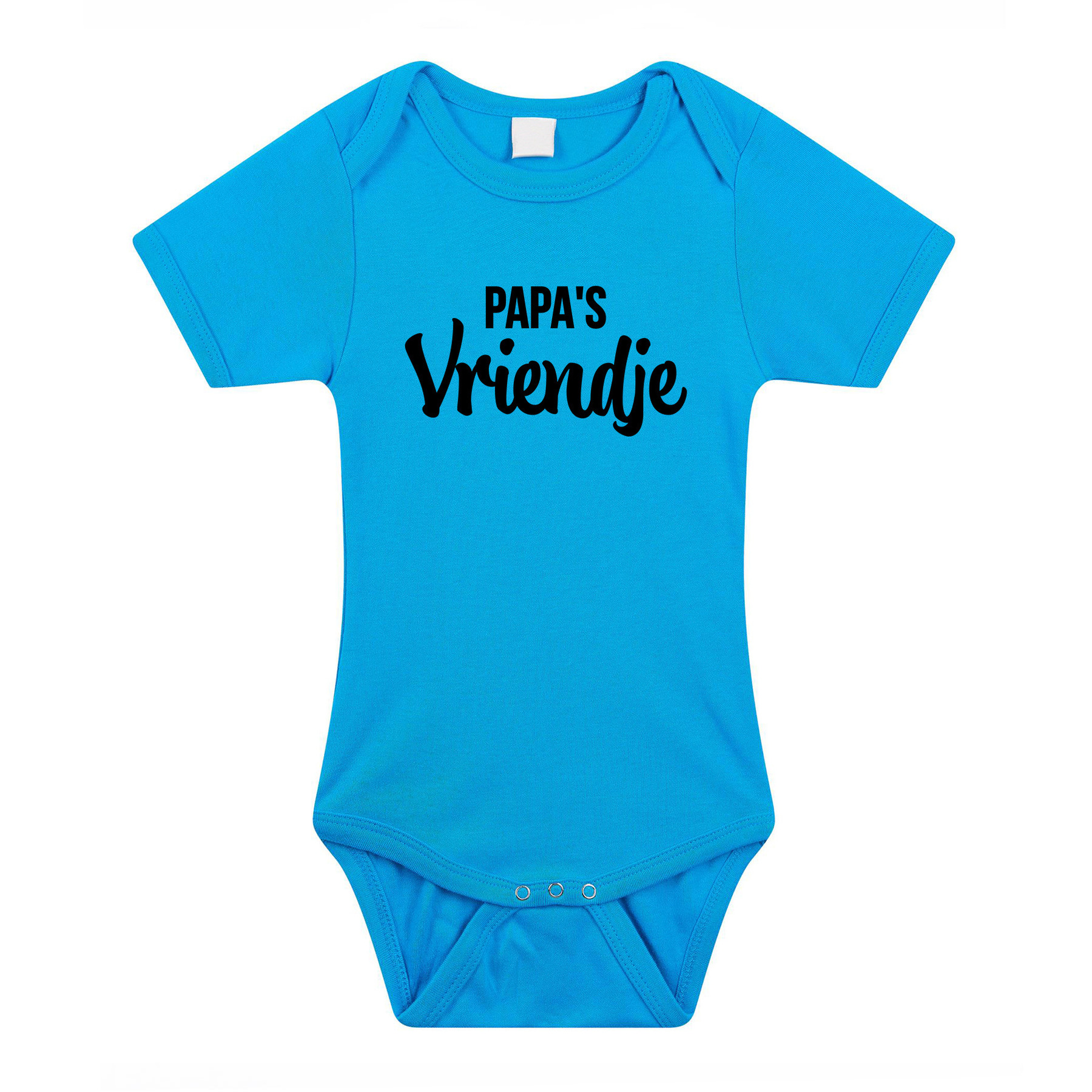 Papas vriendje cadeau baby rompertje blauw jongens