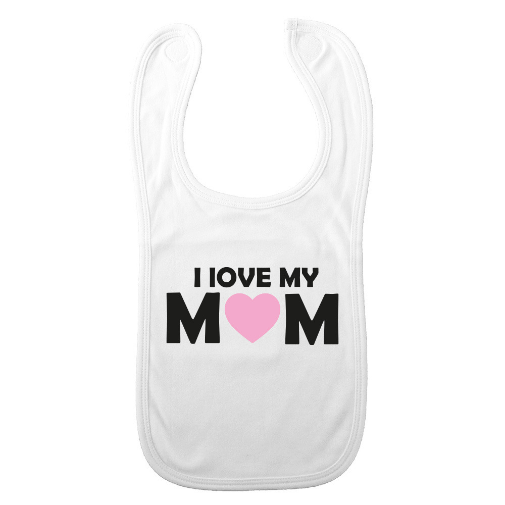 Baby slabbetje - roze - mama - kraam cadeau - slab/morsdoek - Moederdag