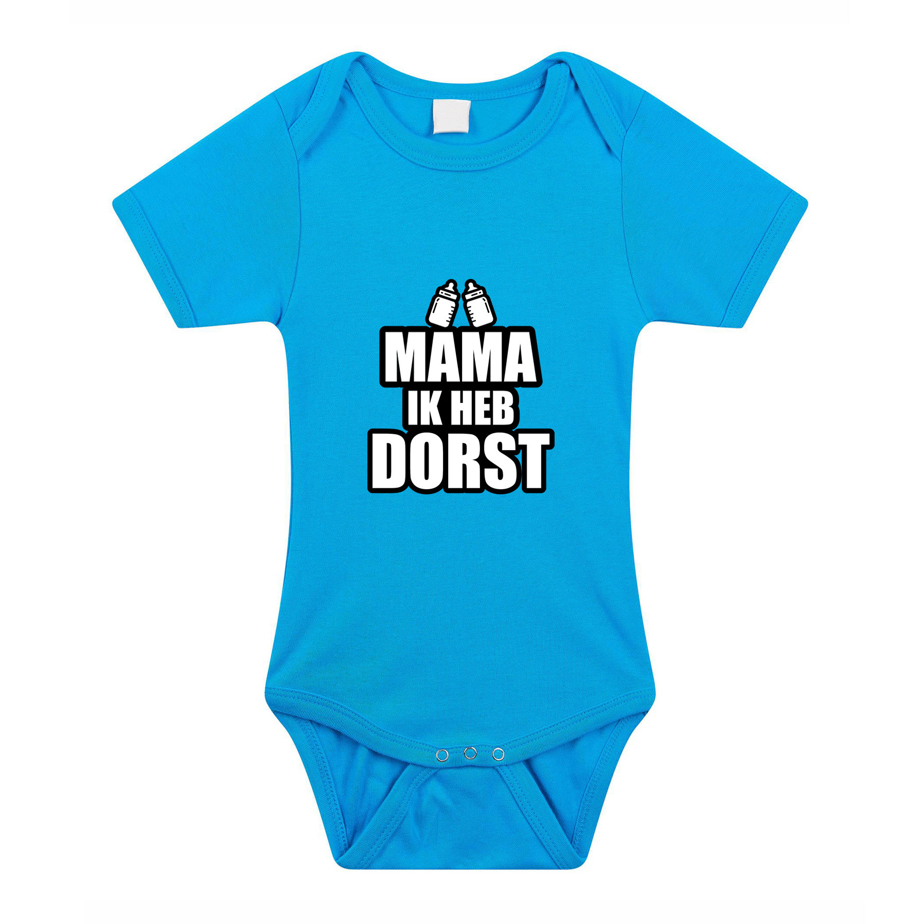 Mama ik heb dorst cadeau baby rompertje blauw jongens
