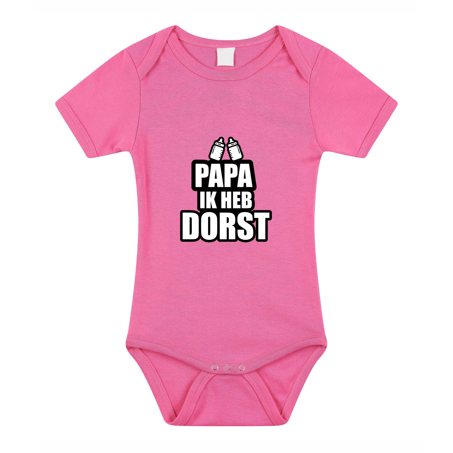 Papa ik heb dorst cadeau baby rompertje roze meisjes