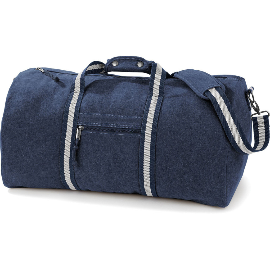 Quadra Weekendtas - 45 liter - donkerblauw - canvas reistas - vintage look