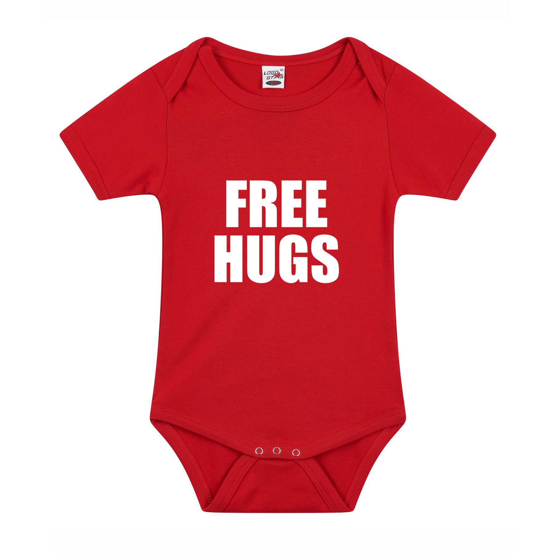 Free hugs cadeau baby rompertje rood jongen/meisje