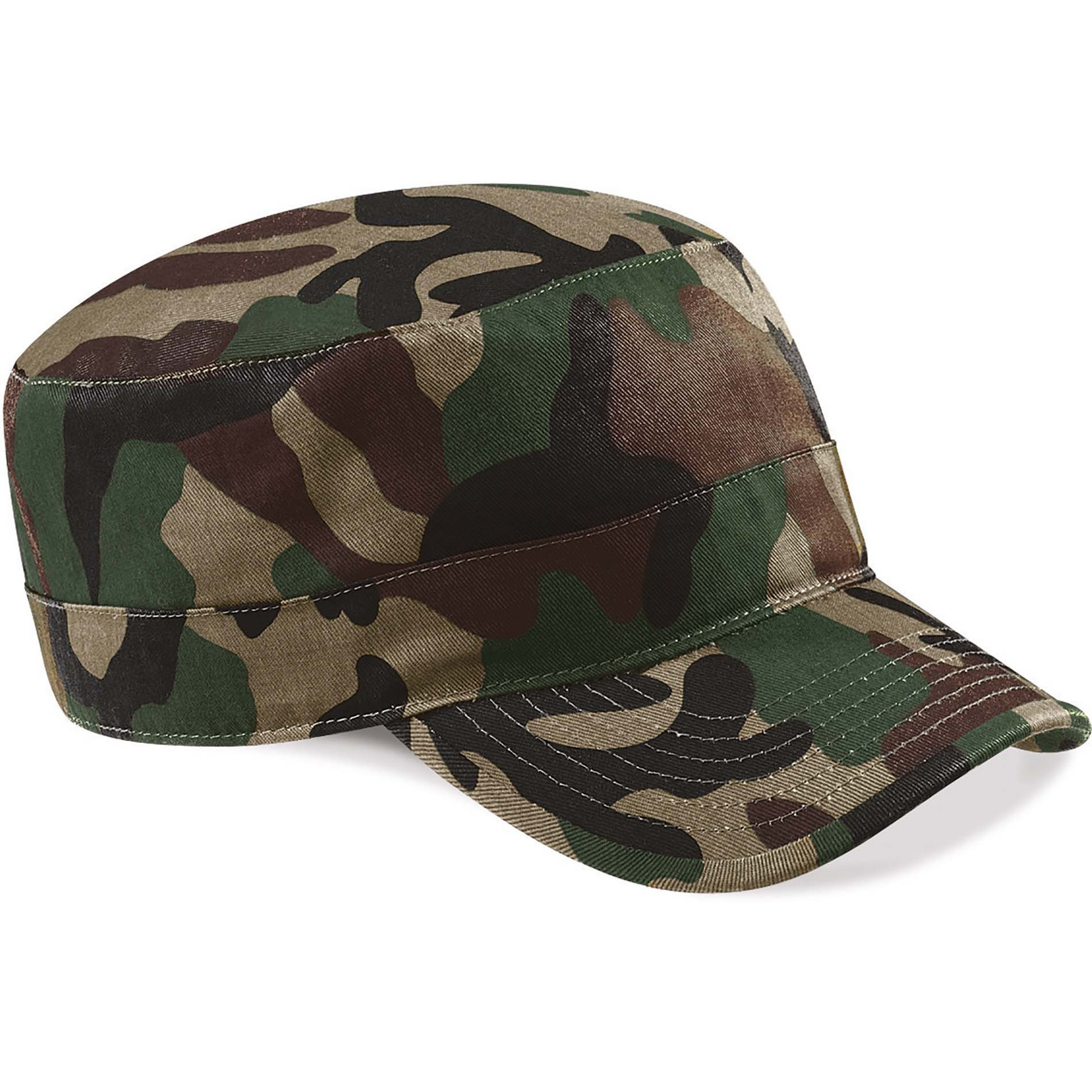 Beechfield army camouflage baseballcap - groen - leger - outdoor - katoen - volwasenen