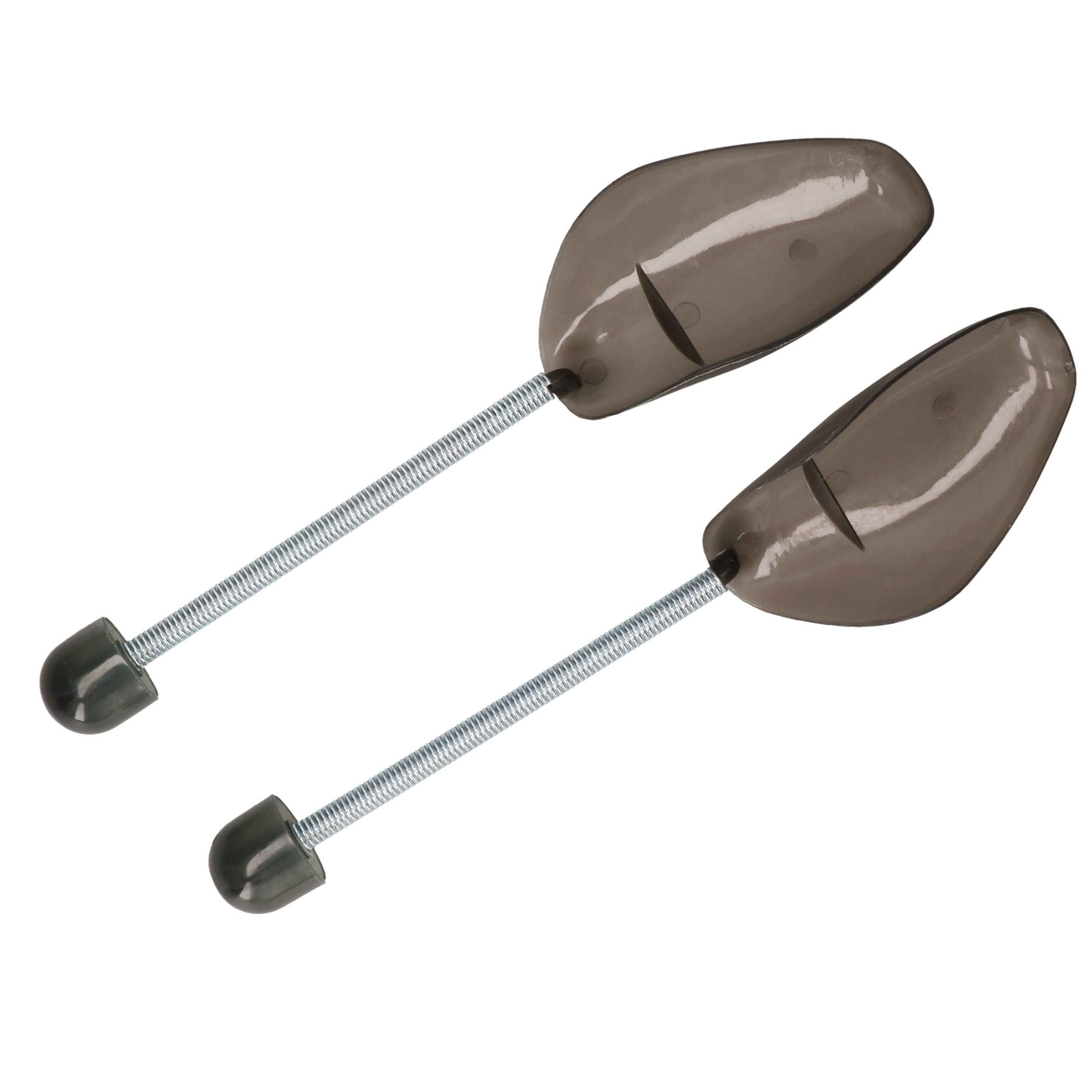 Storage Solutions schoenspanners - 2x stuks - grijs - metalen veer - kunststof - maat 37 tot 48