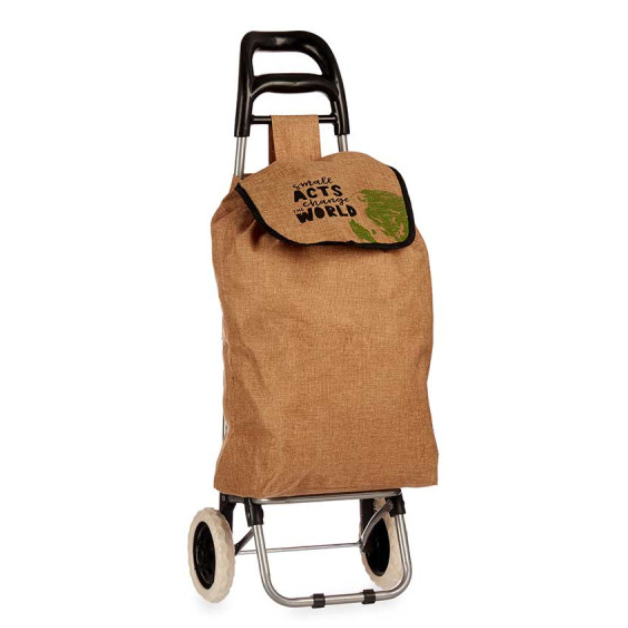 Arte Regal Boodschappen trolley - 33 l - bruin - 35x95 cm - met wielen