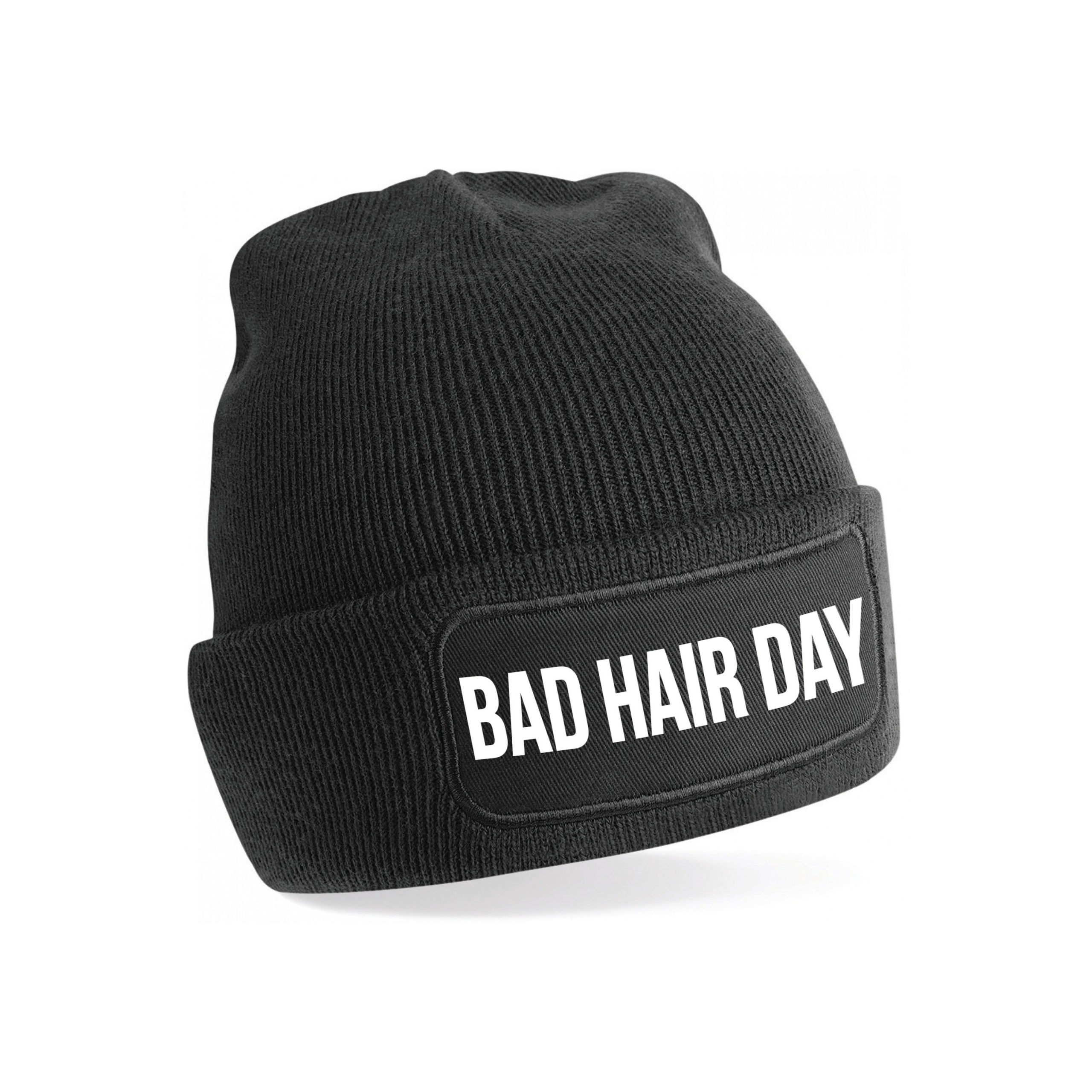 Bad hair day muts unisex one size - Zwart