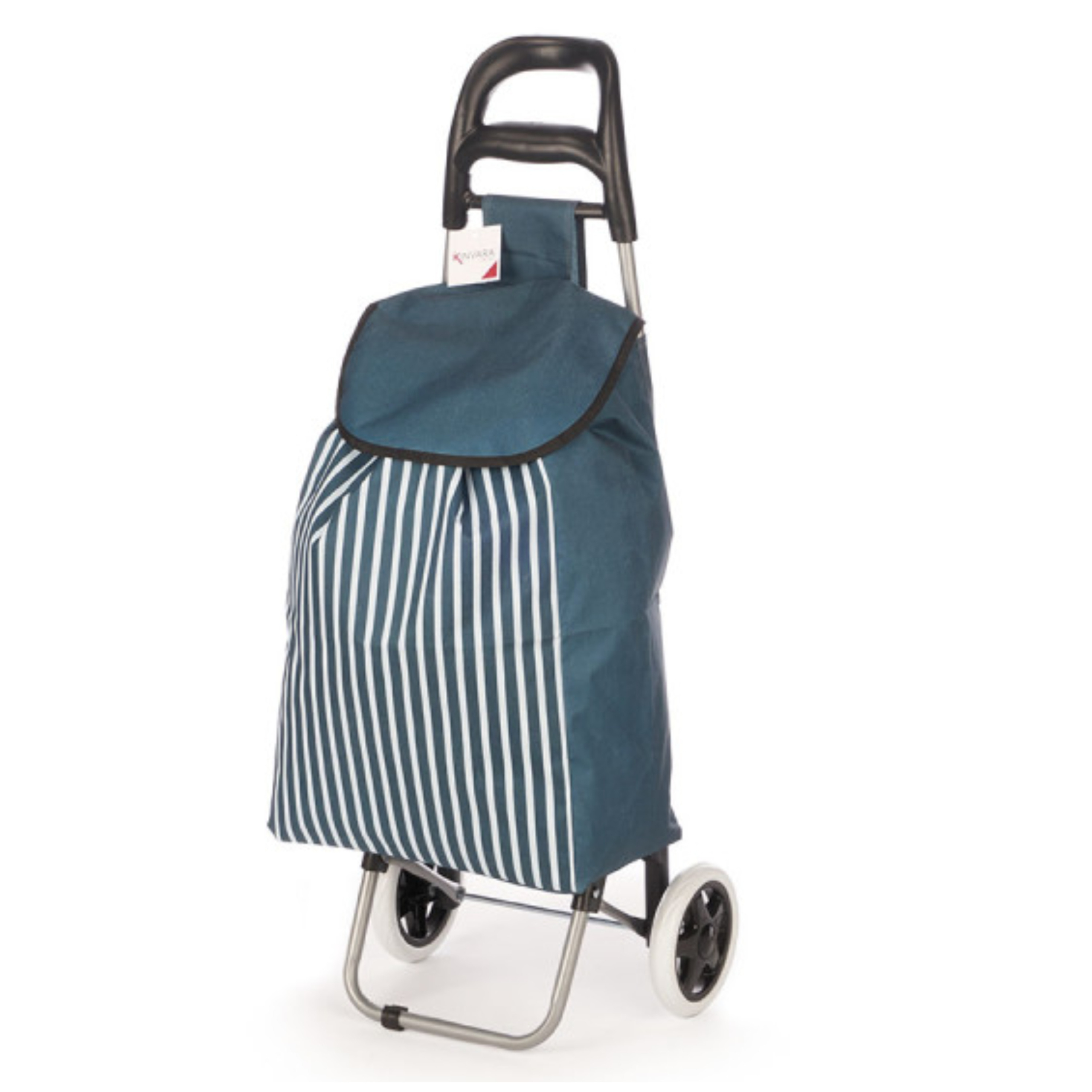 Arte Regal Boodschappen trolley Stripe - 33 l - blauw - 35x88 cm - met wielen
