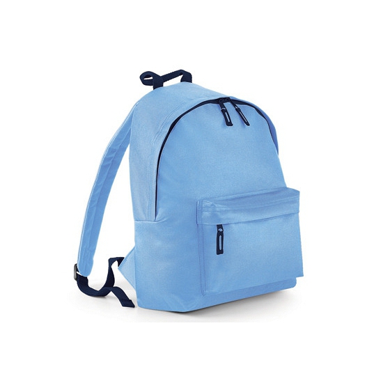 Bagbase Rugtas - lichtblauw - 18L - 42 x 31 cm - schooltas met voorvak - rugzak
