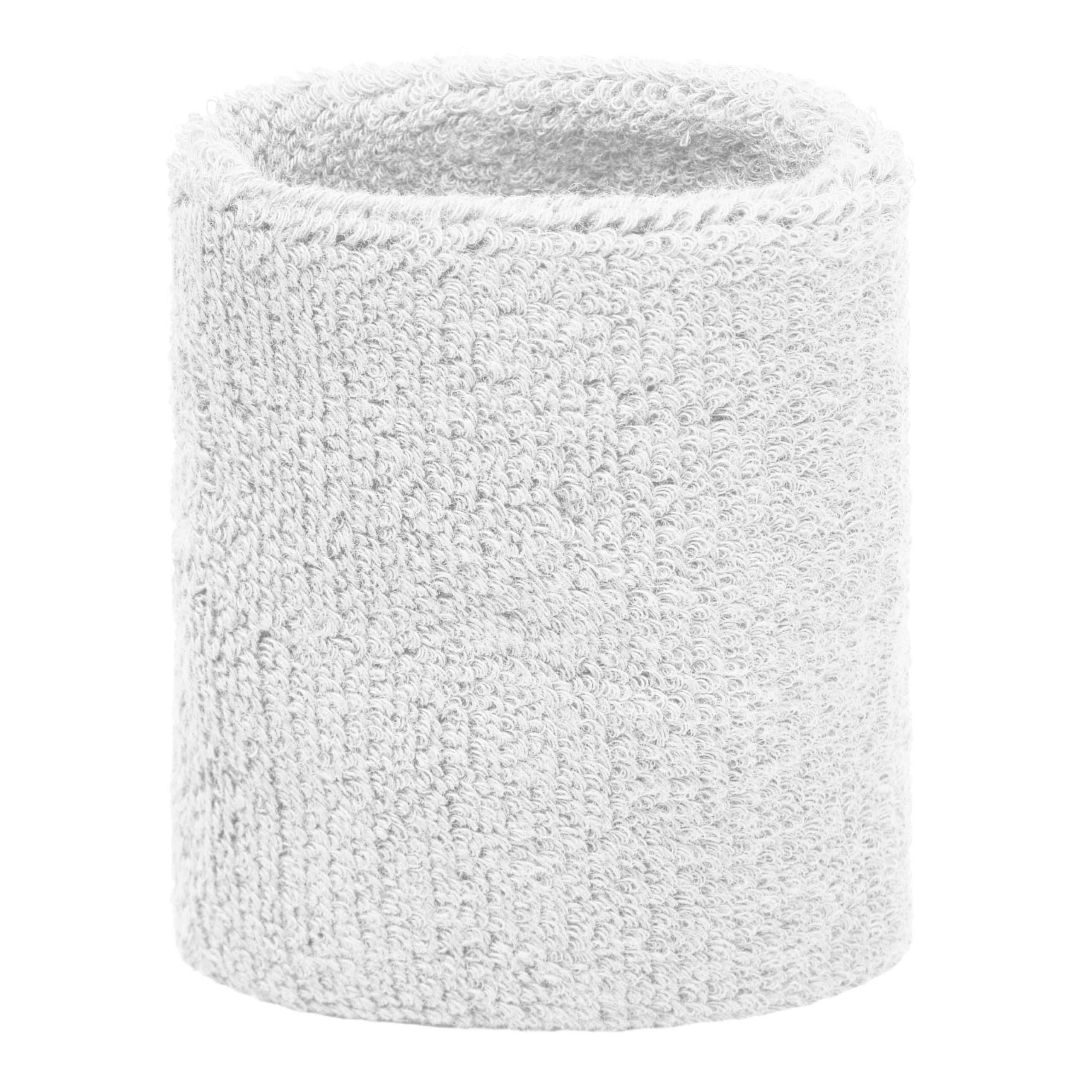 Wit zweetbandje voor pols