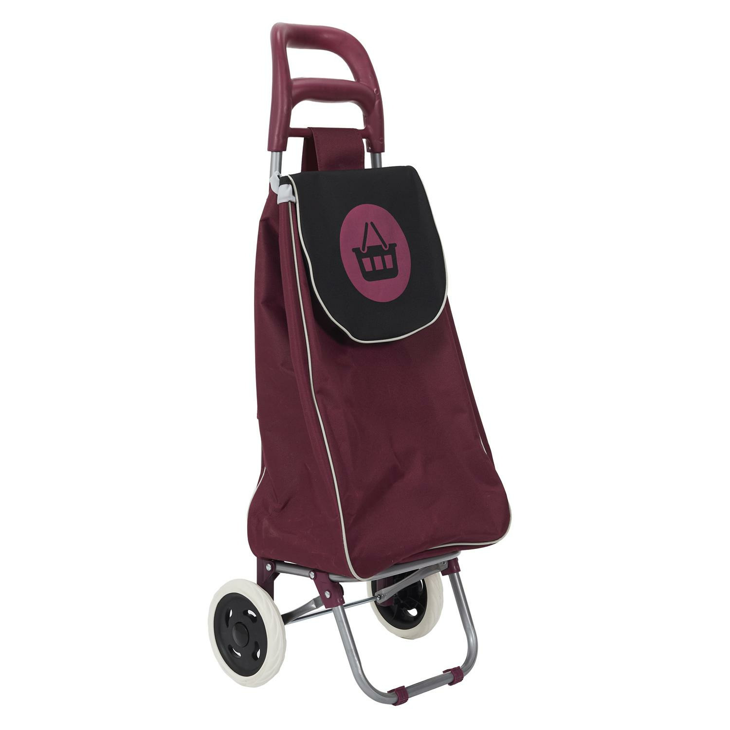 Boodschappentrolley Wheeled - bordeaux - 96 x 34 x 30 cm - 50 liter