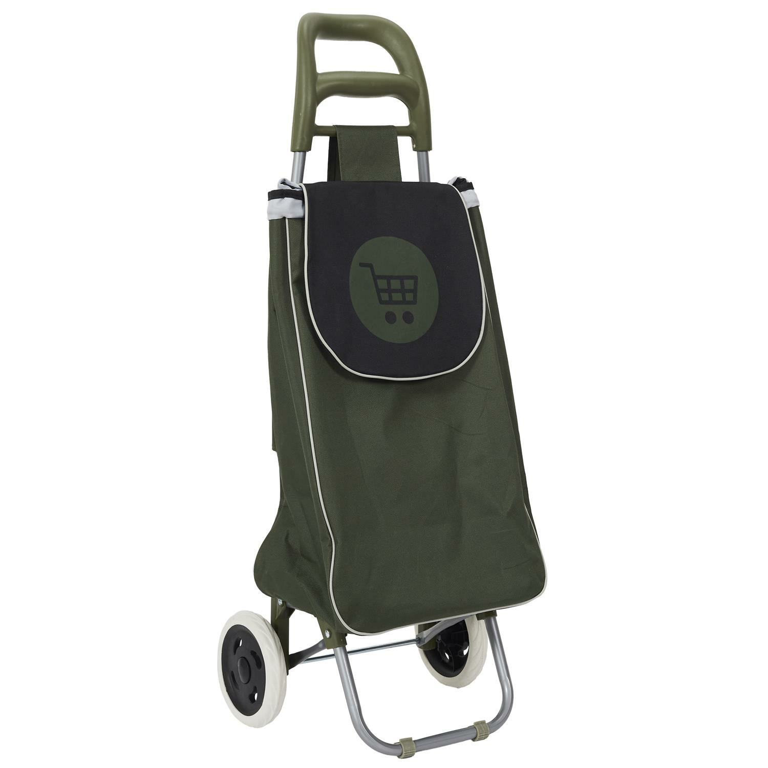 Boodschappentrolley Wheeled - donkergroen - 96 x 34 x 30 cm - 50 liter