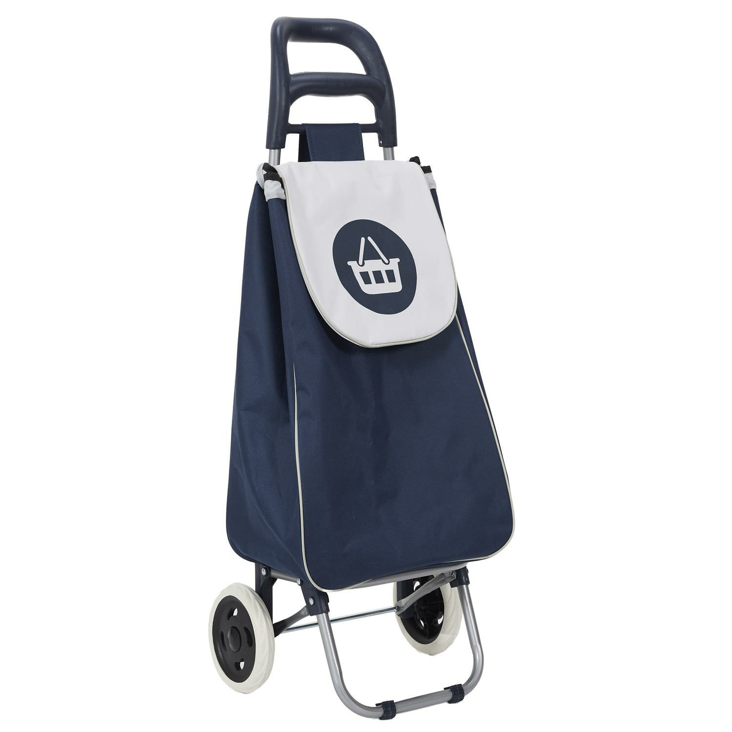 Boodschappentrolley Wheeled - donkerblauw - 96 x 34 x 30 cm - 50 liter