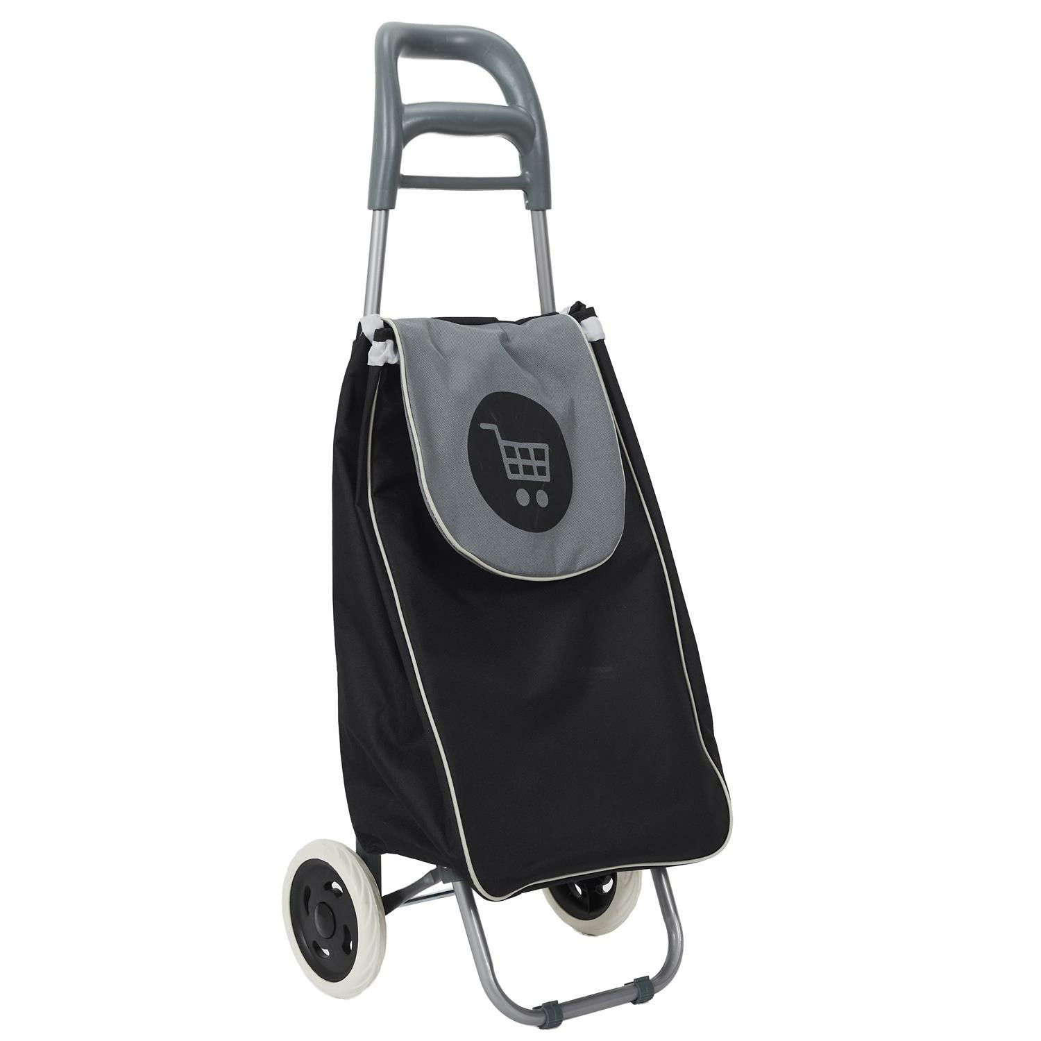 Boodschappentrolley Wheeled - zwart - 96 x 34 x 30 cm - 50 liter