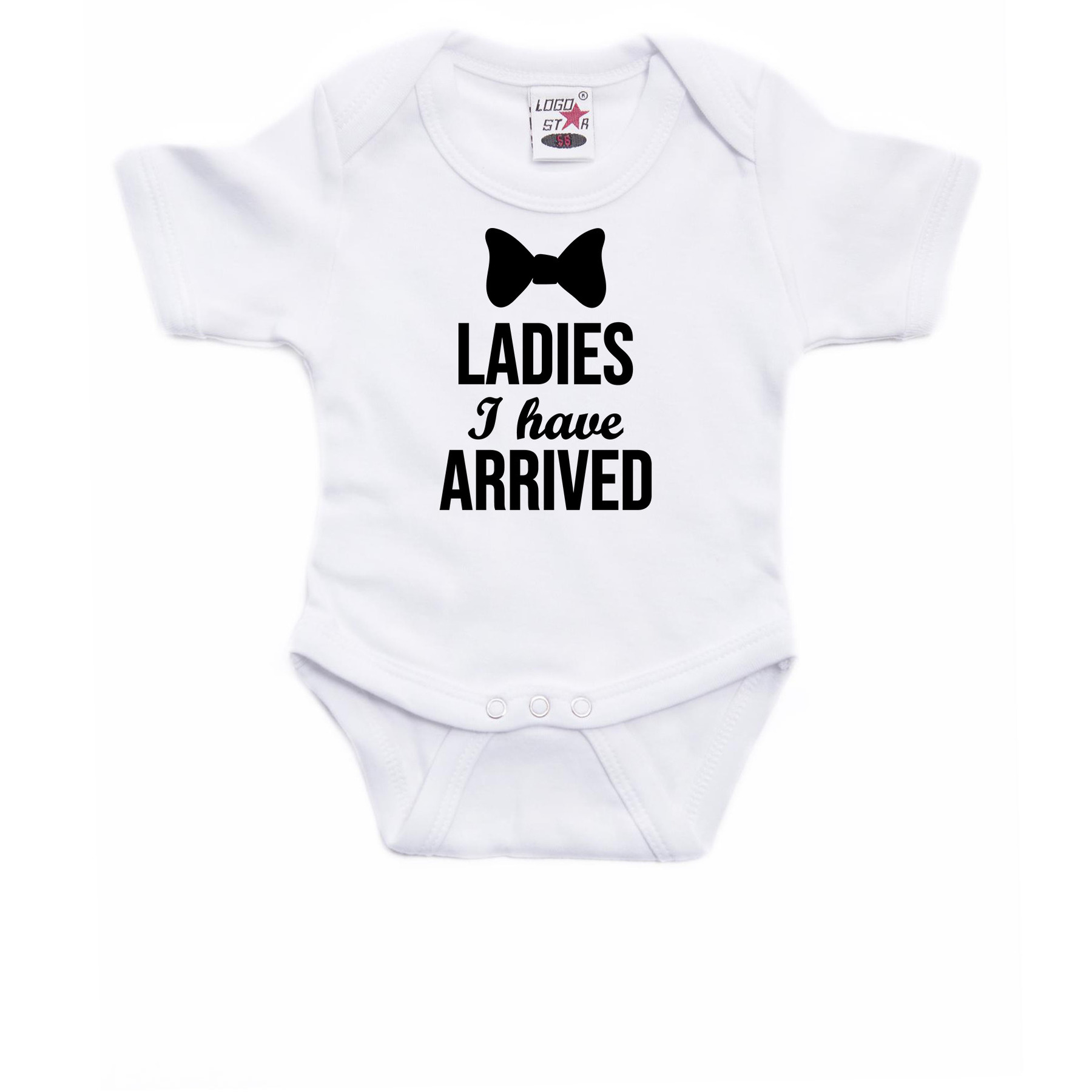 Ladies I have arrived cadeau baby rompertje wit jongens