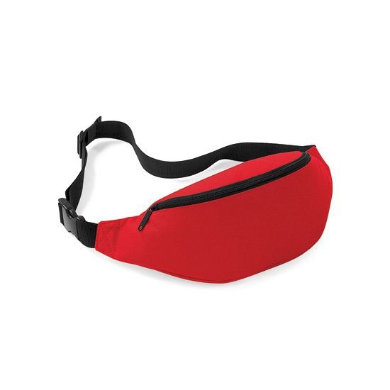 Heuptasje/buideltasje - 1x - rood - 38 cm - festivaltasjes - Reis/vakantie/wandel tasje