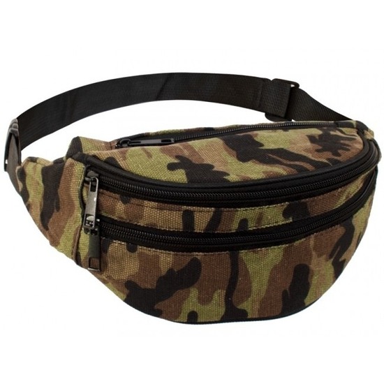 Heuptasje/fanny pack/buideltasje - camouflage legerprint - Festival fanny pack