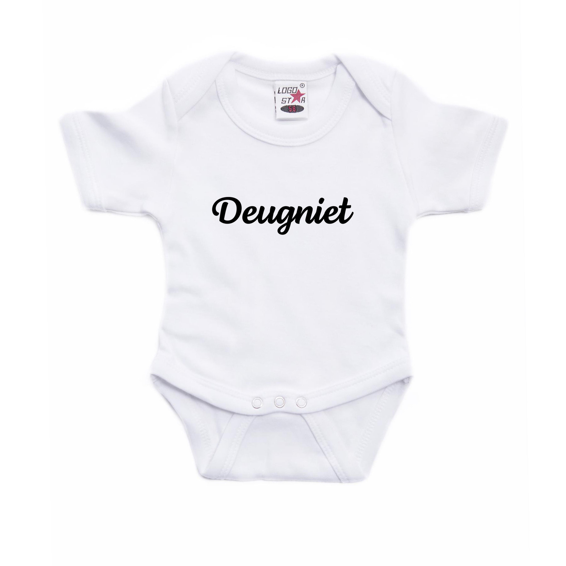 Deugniet cadeau baby rompertje wit jongen/meisje