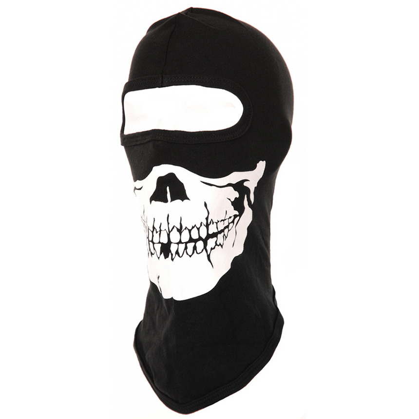 Bivakmuts / balaclava met skelet