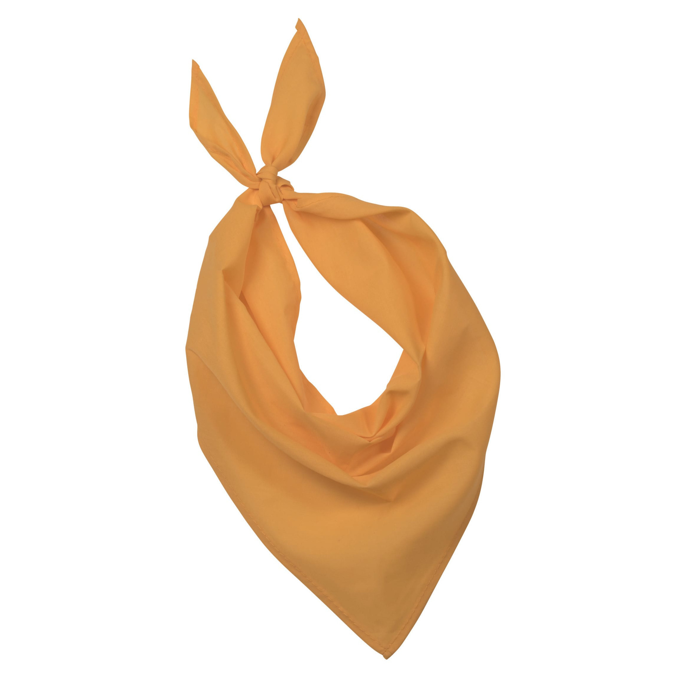 Bandana/hals zakdoek - geel - voor kind en volwassenen - polyester/katoen