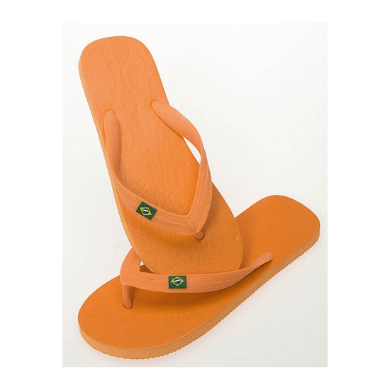 Oranje supporters teenslippers - voor heren - kunststof - maat 42 tot 44