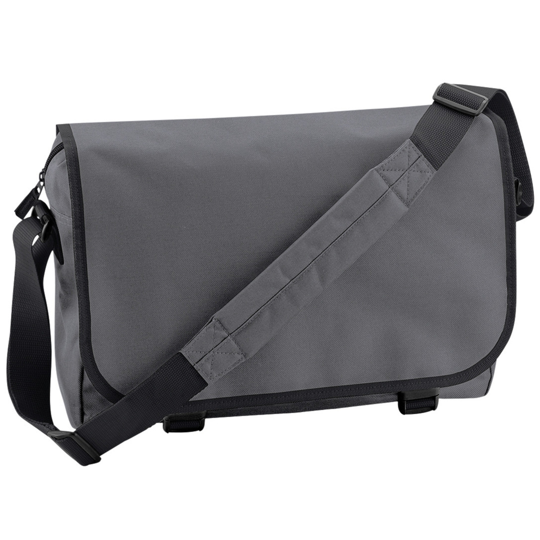 Bagbase Schoudertas - grijs - 41x31x12 cm - 15L - aktetas - volwassenen - polyester - schooltas