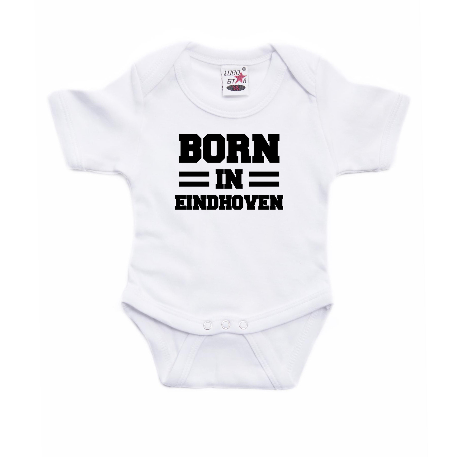Born in Eindhoven cadeau baby rompertje wit jongen/meisje