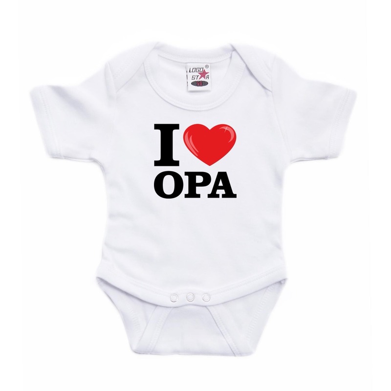 I love Opa - rompertje - wit - baby - kraamcadeau