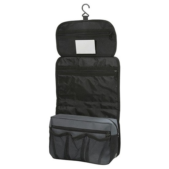 Shugon Toilettas Hangend - meerdere vakken - 27 x 17 cm - zwart/ grijs