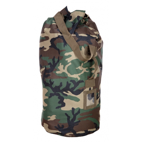 Grote duffel tas/plunjezak - camouflage - 35 x 90 cm